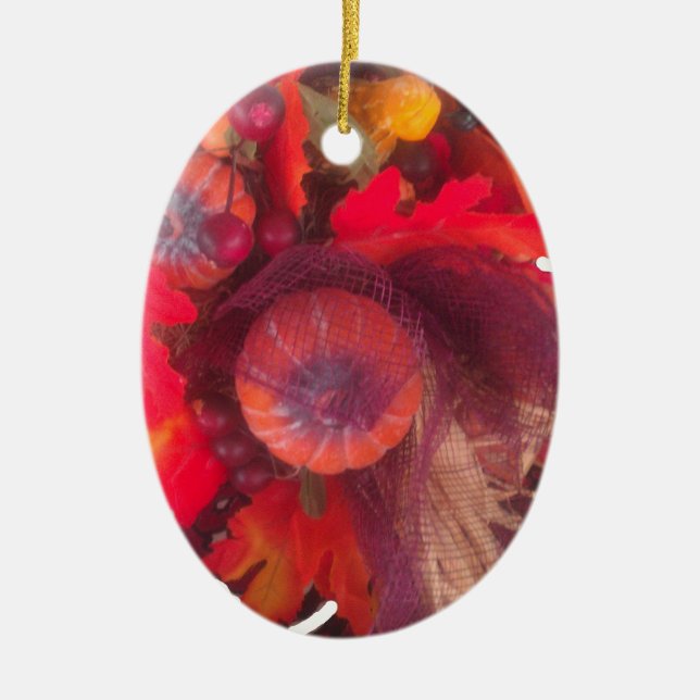 Hakuna Matata Pumkin special Gift Fruit Basket.png Ceramic Tree Decoration (Front)