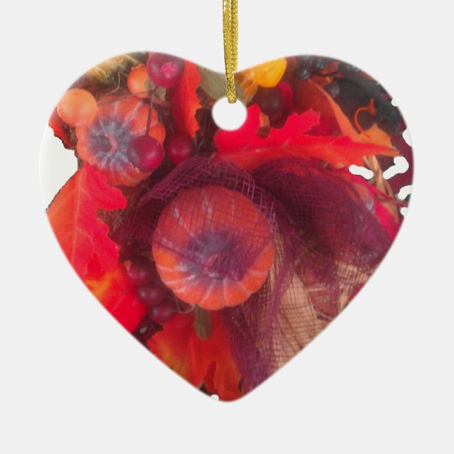 Hakuna Matata Pumkin special Gift Fruit Basket.png Ceramic Tree Decoration (Front)