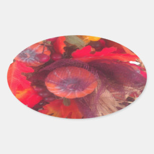 Hakuna Matata Pumkin special Gift Fruit Basket.png Oval Sticker