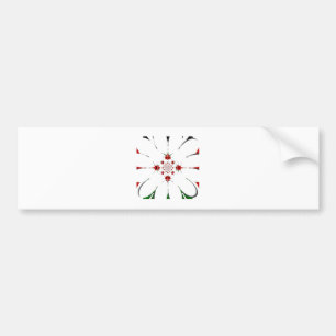 HAKUNA MATATA RED GREEN BUMPER STICKER