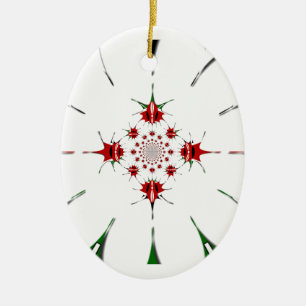 HAKUNA MATATA RED GREEN CERAMIC TREE DECORATION