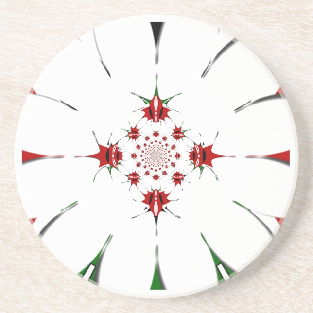 HAKUNA MATATA RED GREEN COASTER (Front)