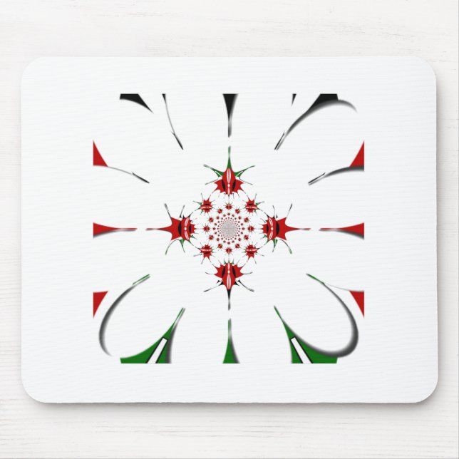 HAKUNA MATATA RED GREEN MOUSE MAT (Front)