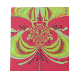 Hakuna Matata red yellow design Notepad