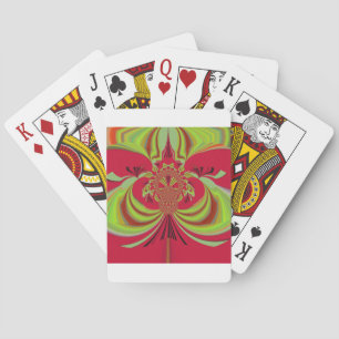 Hakuna Matata red yellow design Playing Cards