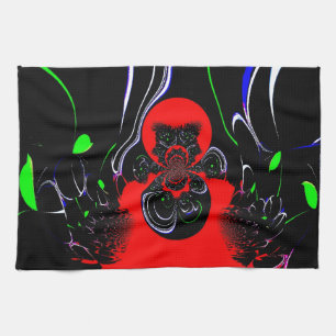 Hakuna Matata Retro Magical Art Colours.jpg Tea Towel