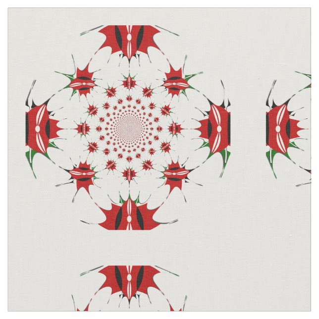 HAKUNA MATATA SHIELD combed cotton Fabric (Close Up)