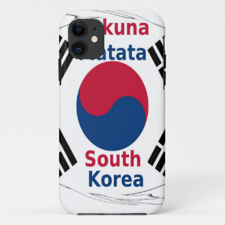 Hakuna Matata South Korea Art Print/Graphic iPhone 11 Case