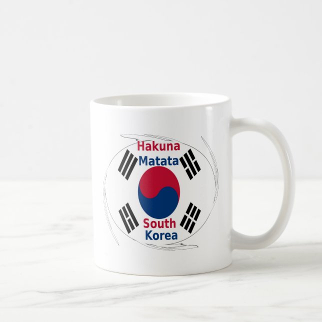 Hakuna Matata South Korea Art Print/Graphic Coffee Mug (Right)