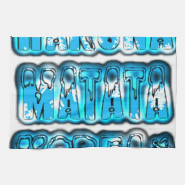Hakuna Matata South Korea Art Print/Graphic Tea Towel (Horizontal)