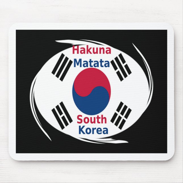 Hakuna Matata South Korea Mouse Mat (Front)