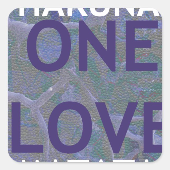 HAKUNA MATATA SQUARE STICKER (Front)