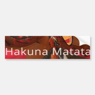 Hakuna Matata Starfish Design Bumper Sticker