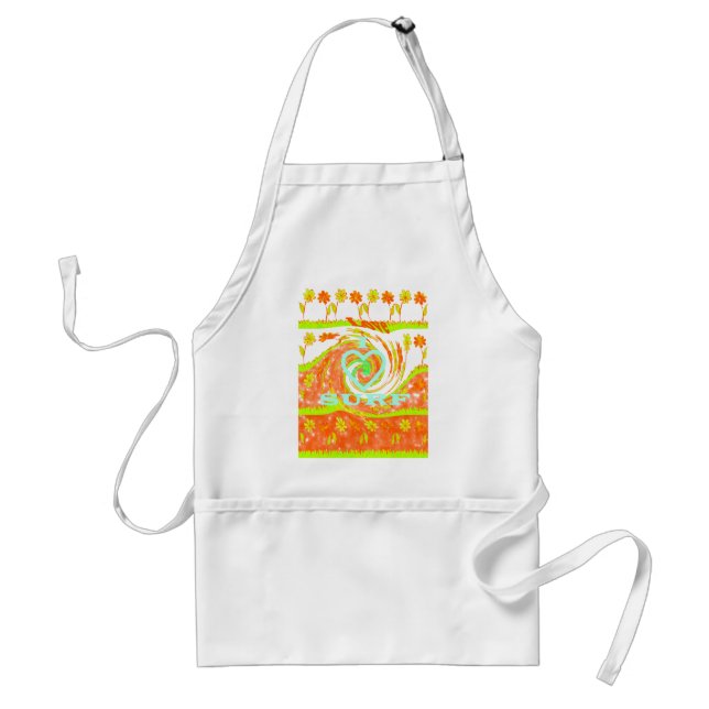 Hakuna Matata Summer Baby Kids I Love Surfing..png Standard Apron (Front)