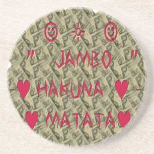 Hakuna Matata Talk Money Art Print Design Coaster
