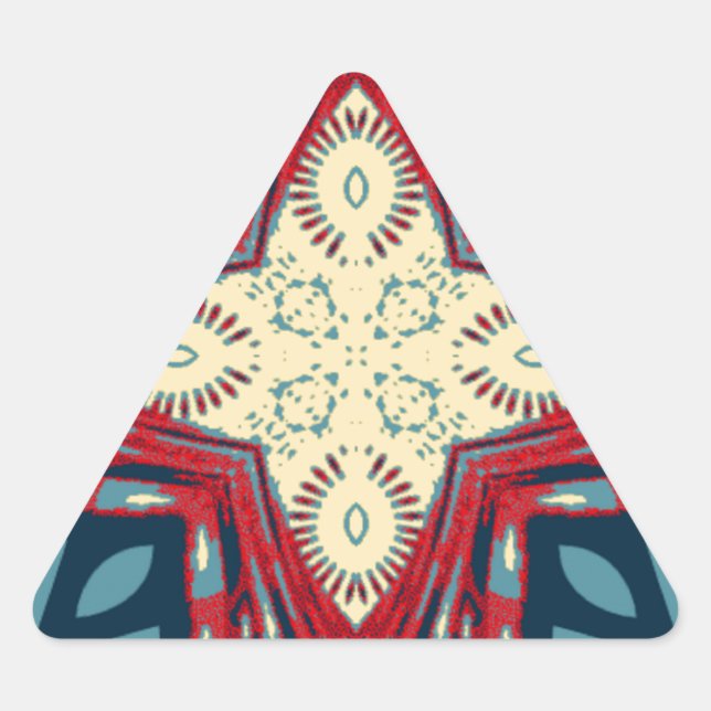 Hakuna Matata Text Hope Abstract Art Print Design Triangle Sticker (Front)