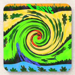 Hakuna Matata Tsunami Love Wave Colours.png Coaster
