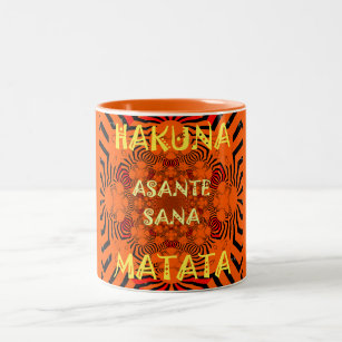 Hakuna Matata Unique Exceptional Thank You Two-Tone Coffee Mug