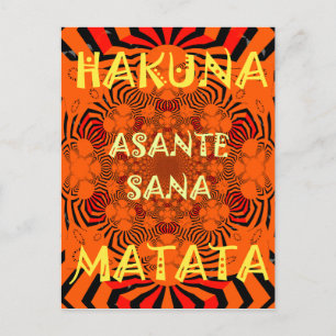 Hakuna Matata Uniquely Exceptionally latest patter Postcard