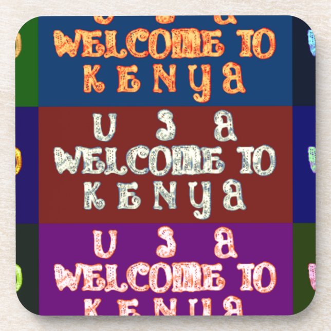 Hakuna Matata Welcome to Kenya.png Coaster (Front)