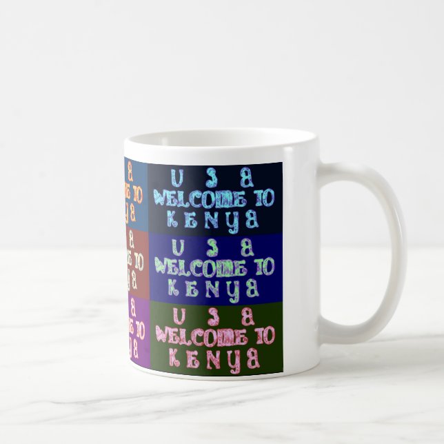 Hakuna Matata Welcome to Kenya.png Coffee Mug (Right)