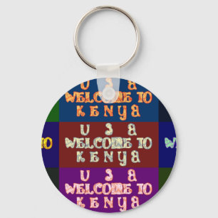 Hakuna Matata Welcome to Kenya.png Key Ring