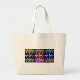 Hakuna Matata Welcome to Kenya.png Large Tote Bag