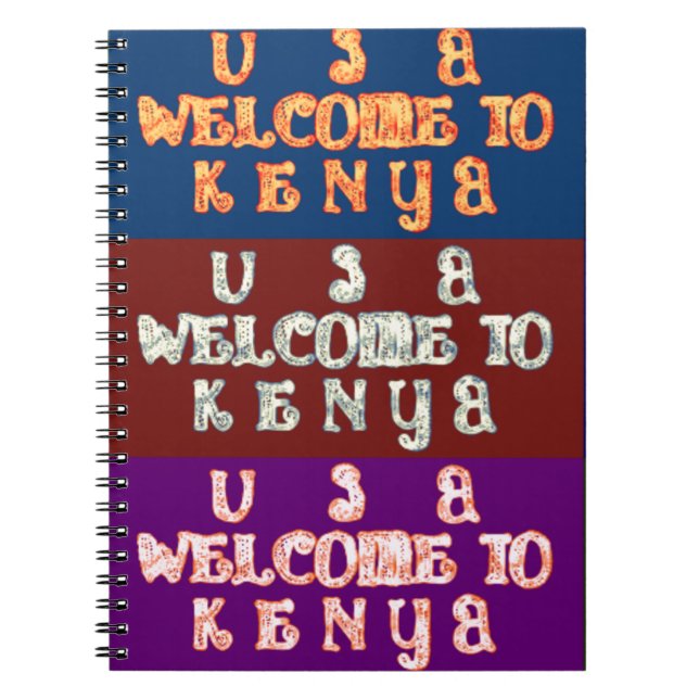 Hakuna Matata Welcome to Kenya.png Notebook (Front)