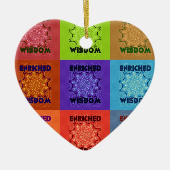 Hakuna Matata Wisdom Enriched Ceramic Tree Decoration (Front)