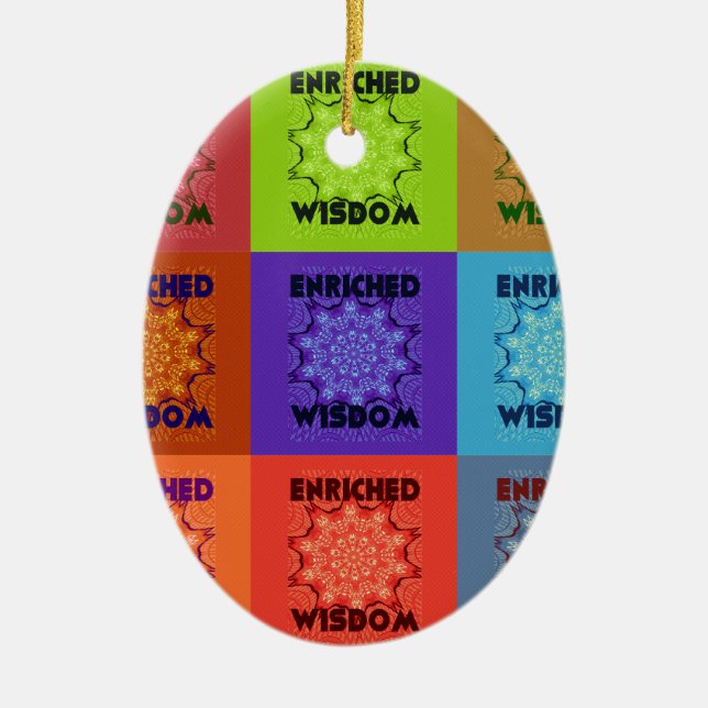 Hakuna Matata Wisdom Enriched Ceramic Tree Decoration (Front)