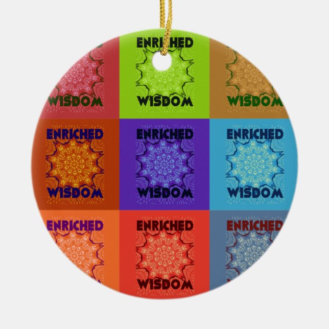 Hakuna Matata Wisdom Enriched Ceramic Tree Decoration (Front)