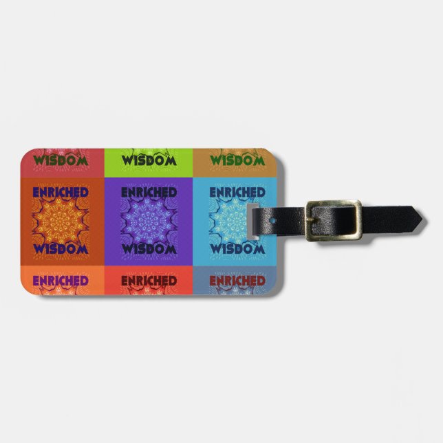 Hakuna Matata Wisdom Enriched Luggage Tag (Front Horizontal)