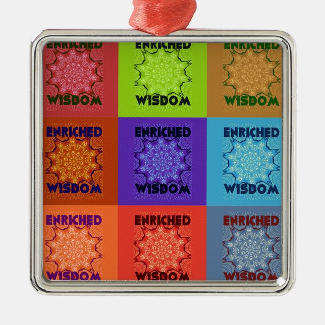 Hakuna Matata Wisdom Enriched Metal Tree Decoration (Front)