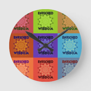 Hakuna Matata Wisdom Enriched Round Clock