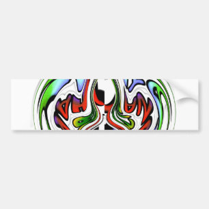 Hakuna Matata with Abstract Whirl and Gradients Bumper Sticker