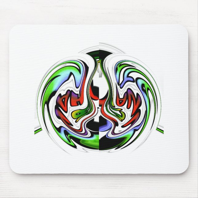 Hakuna Matata with Abstract Whirl and Gradients Mouse Mat (Front)
