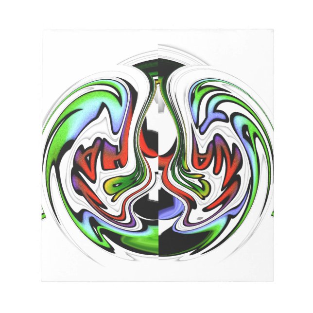 Hakuna Matata with Abstract Whirl and Gradients Notepad (Front)
