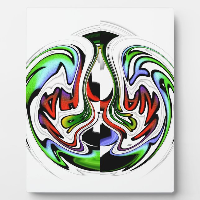 Hakuna Matata with Abstract Whirl and Gradients Plaque (Front)
