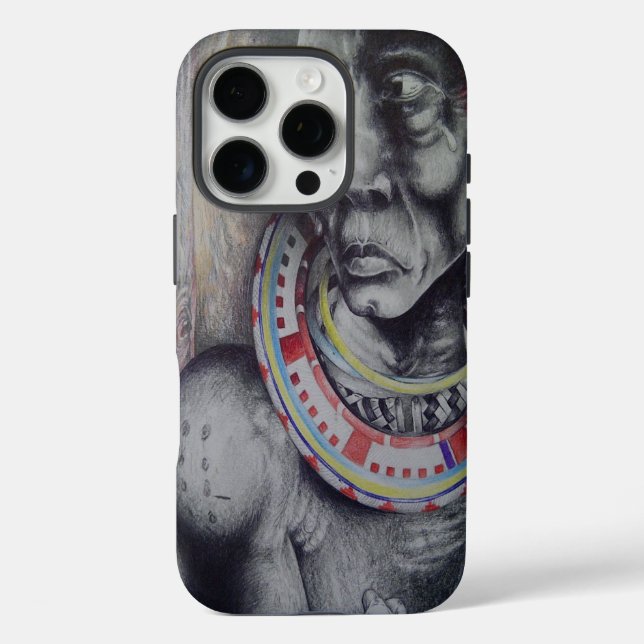 Hakuna Matata with Lions and Masai.jpg Case-Mate iPhone Case (Back)