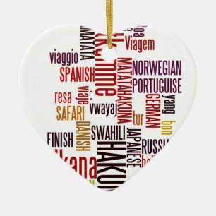 Hakuna Matata word Ceramic Tree Decoration