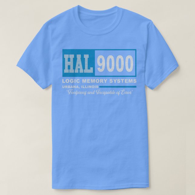 HAL 9000 2001 A Space Odyssey Worn T-Shirt (Design Front)