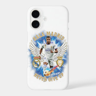 Hala Madrid Never Give Up White iPhone 17 Case
