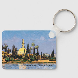 Hala Sultan Tekke Mosque on a key ring