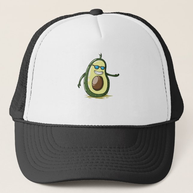 halbe Avocado mit Kern Pärchenlook Trucker Hat (Front)