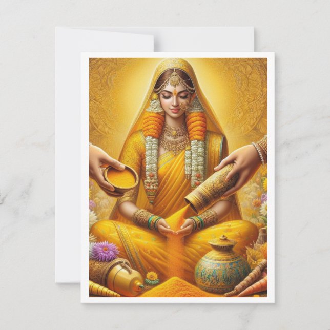 Haldi Ceremony Invitation Card (Front)