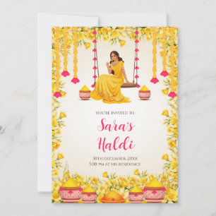 Haldi invitations Digital Haldi invites Pithi