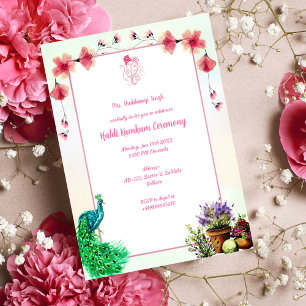 Haldi Kumkum Ceremony Invitation
