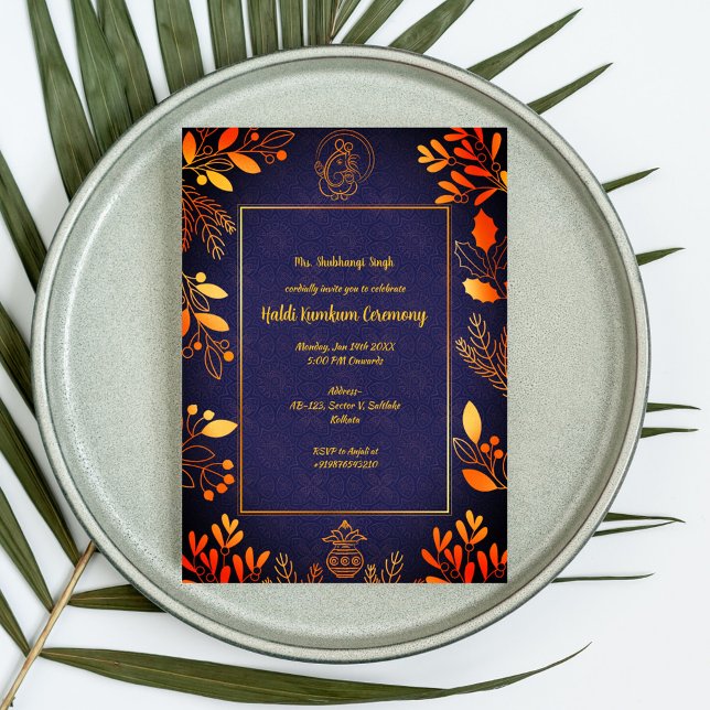 Haldi Kumkum Ceremony Invitation (Creator Uploaded)