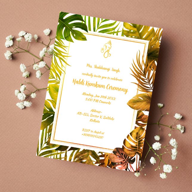 Haldi Kumkum Ceremony Invitation (Creator Uploaded)