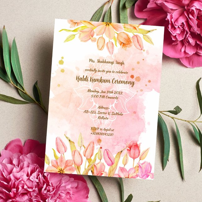 Haldi Kumkum Ceremony Invitation (Creator Uploaded)